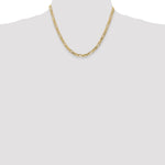 10K 4.75mm Flat Figaro Chain - Product Photo