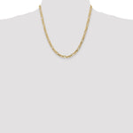 10K 4.75mm Flat Figaro Chain - Product Photo
