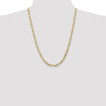 10K 4.75mm Flat Figaro Chain - Product Photo