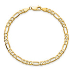 10K 4.75mm Flat Figaro Chain - Product Photo
