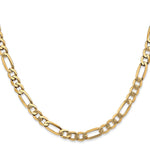10K 5.25mm Flat Figaro Chain - Product Photo
