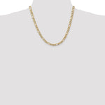 10K 5.25mm Flat Figaro Chain - Product Photo