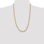 10K 5.25mm Flat Figaro Chain - Product Photo