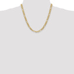 10K 6.25mm Flat Figaro Chain - Product Photo