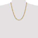 10K 6.25mm Flat Figaro Chain - Product Photo