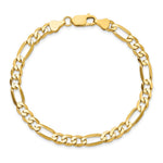 10K 6.25mm Flat Figaro Chain - Product Photo