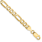 10K 6.25mm Flat Figaro Chain - Product Photo