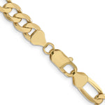 10K 7.5mm Flat Figaro Chain - Product Photo