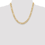 10K 7.5mm Flat Figaro Chain - Product Photo