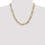10K 8.75mm Flat Figaro Chain - Product Photo