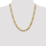 10K 8.75mm Flat Figaro Chain - Product Photo