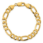 10K 8.75mm Flat Figaro Chain - Product Photo