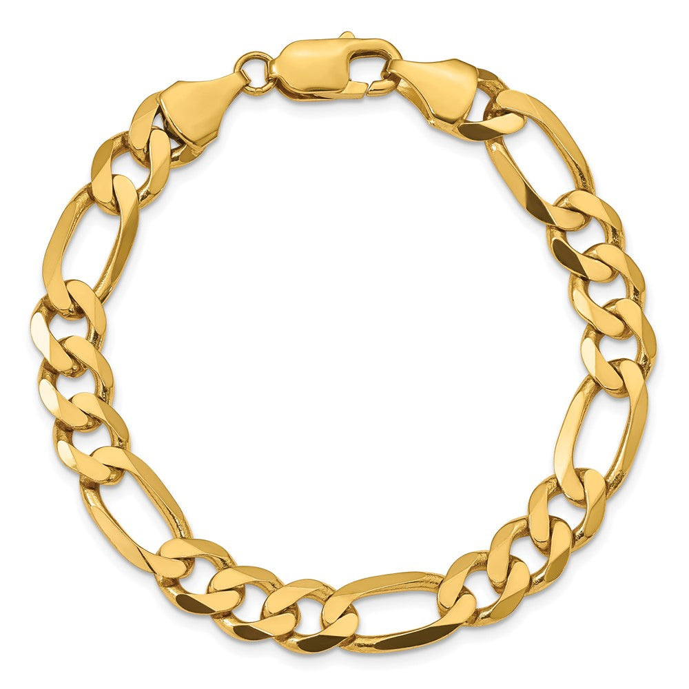 10K 8.75mm Flat Figaro Chain - Product Photo