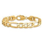10K 10mm Flat Figaro Chain - Product Photo