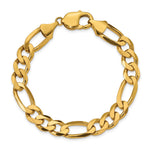 10K 10mm Flat Figaro Chain - Product Photo