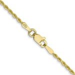 10K Yellow Gold 1.5mm Diamond-cut Rope Chain Necklace 16"-30" - Product Photo