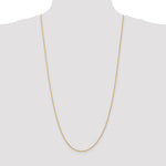 10K Yellow Gold 1.5mm Diamond-cut Rope Chain Necklace 16"-30" - Product Photo