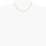 10K Yellow Gold 1.5mm Solid Rope Chain Necklace 16"-30" - Product Photo
