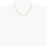 10K Yellow Gold 1.5mm Solid Rope Chain Necklace 16"-30" - Product Photo