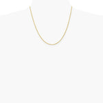 10K Yellow Gold 1.5mm Solid Rope Chain Necklace 16"-30" - Product Photo