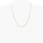 10K Yellow Gold 1.5mm Solid Rope Chain Necklace 16"-30" - Product Photo