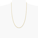 10K Yellow Gold 1.5mm Solid Rope Chain Necklace 16"-30" - Product Photo