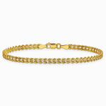 10K Yellow Gold 3.0mm Wide Double Strand Rope Bracelet - Product Photo