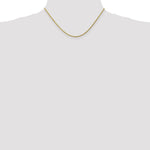 10K Yellow Gold 1.75mm Diamond-cut Rope Chain Necklace 16"-30" - Product Photo