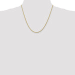 10K Yellow Gold 1.75mm Diamond-cut Rope Chain Necklace 16"-30" - Product Photo