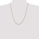 10K Yellow Gold 1.75mm Diamond-cut Rope Chain Necklace 16"-30" - Product Photo