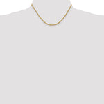 10K Yellow Gold 2.25mm Diamond-cut Rope Chain Necklace 16"-30" - Product Photo