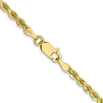 10K Yellow Gold 2.75mm Diamond-cut Rope Chain Necklace 16"-24" - Product Photo