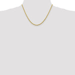 10K Yellow Gold 2.75mm Diamond-cut Rope Chain Necklace 16"-24" - Product Photo