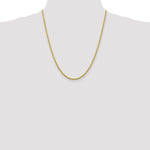 10K Yellow Gold 2.75mm Diamond-cut Rope Chain Necklace 16"-24" - Product Photo