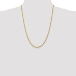 10K Yellow Gold 3mm Diamond-cut Rope Chain Necklace 16"-30" - Product Photo