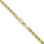 10K Yellow Gold 3.25mm Diamond-cut Rope Chain Necklace 18"-26" - Product Photo