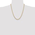 10K Yellow Gold 3.25mm Diamond-cut Rope Chain Necklace 18"-26" - Product Photo
