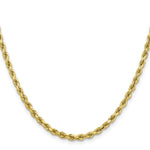 10K Yellow Gold 3.75mm Diamond-cut Rope Chain Necklace 16"-26" - Product Photo