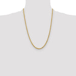 10K Yellow Gold 3.75mm Diamond-cut Rope Chain Necklace 16"-26" - Product Photo