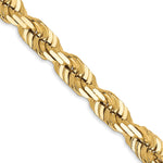 10K Yellow Gold 5.5mm Diamond-cut Rope Chain Necklace 20"-30" - Product Photo