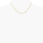 10K Yellow Gold 1.35mm Carded Cable Rope Chain Necklace 16"-24" - Product Photo