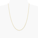 10K Yellow Gold 1.35mm Carded Cable Rope Chain Necklace 16"-24" - Product Photo