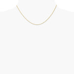 10K Yellow Gold 1mm Carded Singapore Chain Necklace 16"-24" - Product Photo