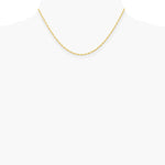 10K Yellow Gold 1.55mm Carded Cable Rope Chain Necklace 16"-24" - Product Photo