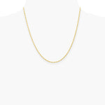 10K Yellow Gold 1.55mm Carded Cable Rope Chain Necklace 16"-24" - Product Photo