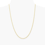 10K Yellow Gold 1.55mm Carded Cable Rope Chain Necklace 16"-24" - Product Photo