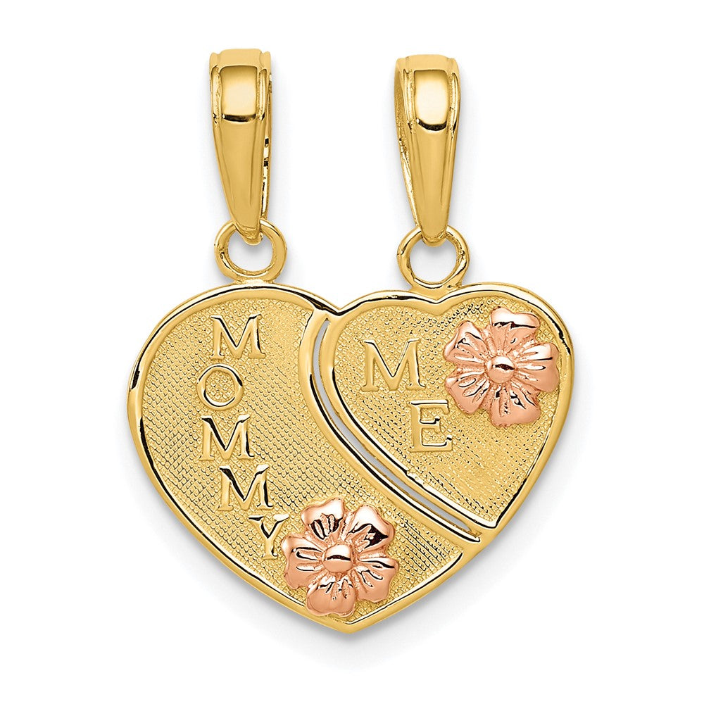 10K Two-tone MOMMY and ME Break-A-Part Charm - Product Photo