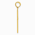 10K / 14K Yellow Gold 3-D Cross Pendant - Product Photo