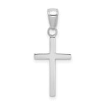 10K / 14K White Gold 3-D Cross Pendant - Product Photo