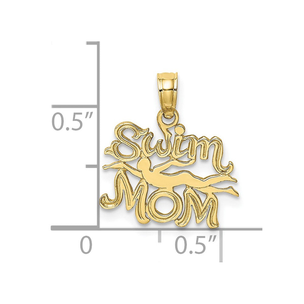 10K SWIM MOM w/Swimmer Charm - Product Photo